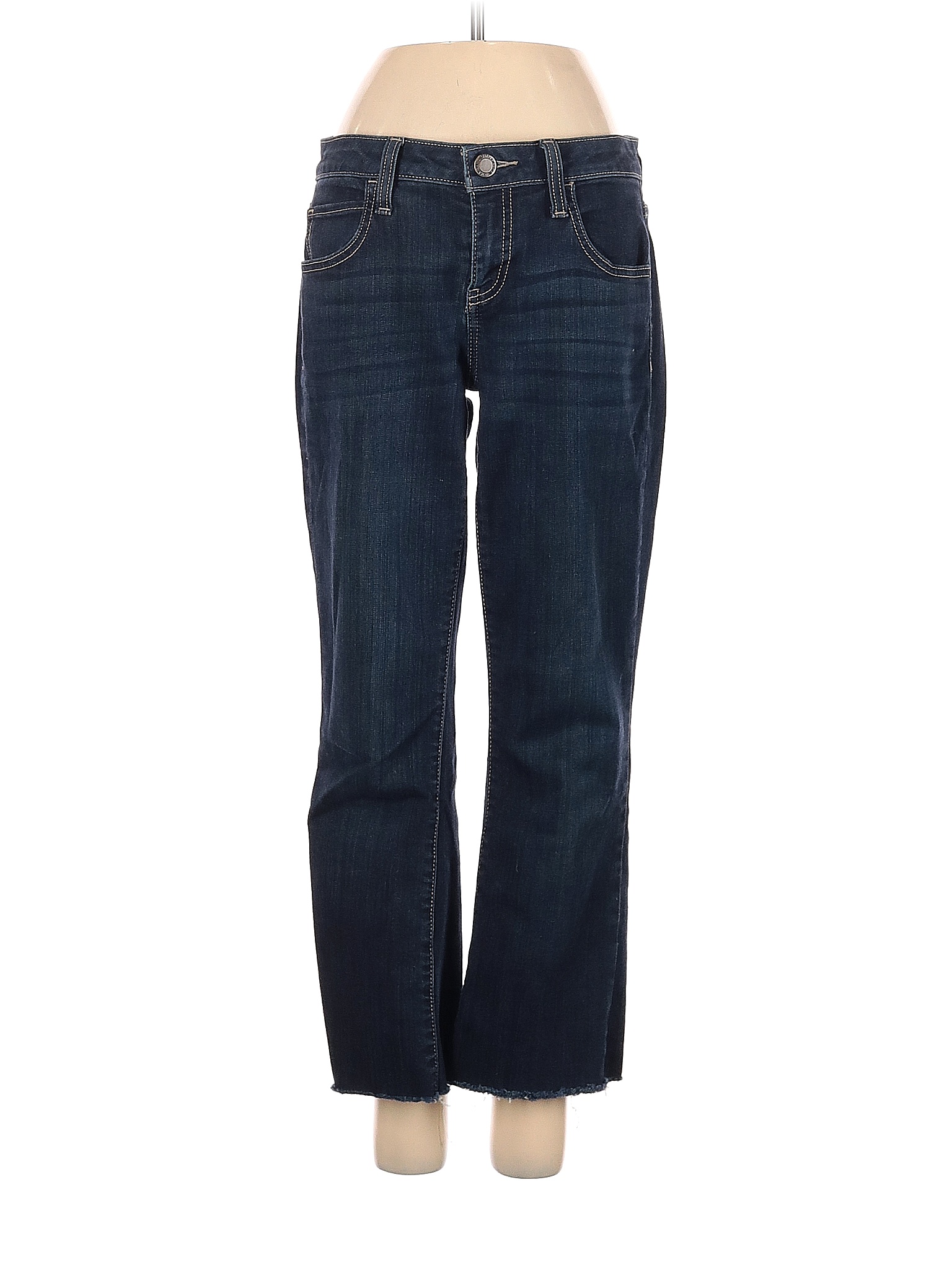 Simply Vera Vera Wang Solid Blue Jeans Size 2 - 85% off | thredUP