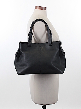 Zeden 100% Leather Solid Black Leather Shoulder Bag One Size - 79 