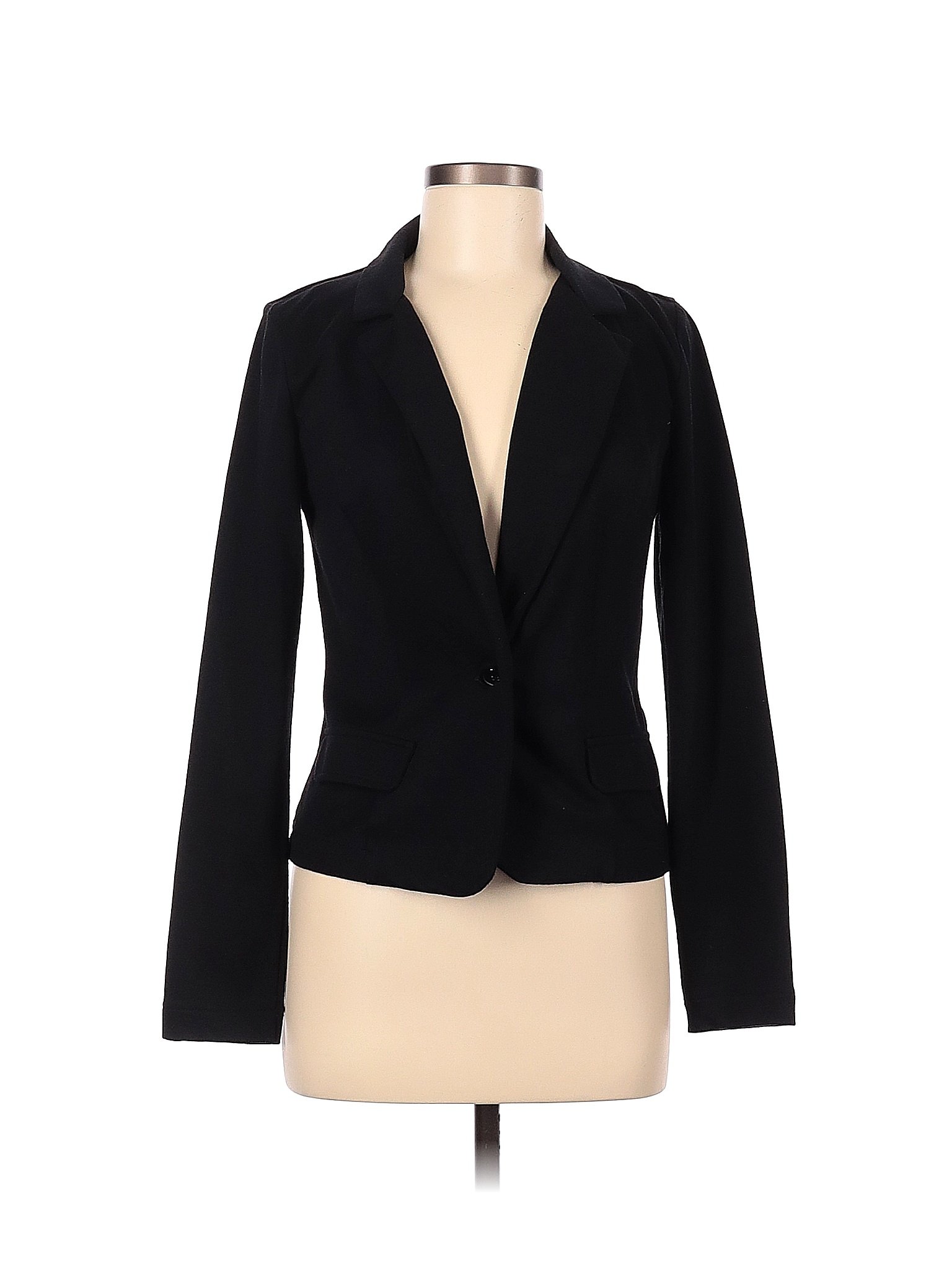 A N A A New Approach Solid Black Blazer Size S 78 Off Thredup