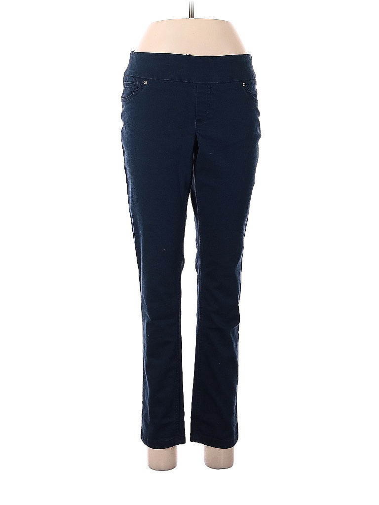 Peck & Peck Solid Blue Jeans Size 8 - 80% off | thredUP