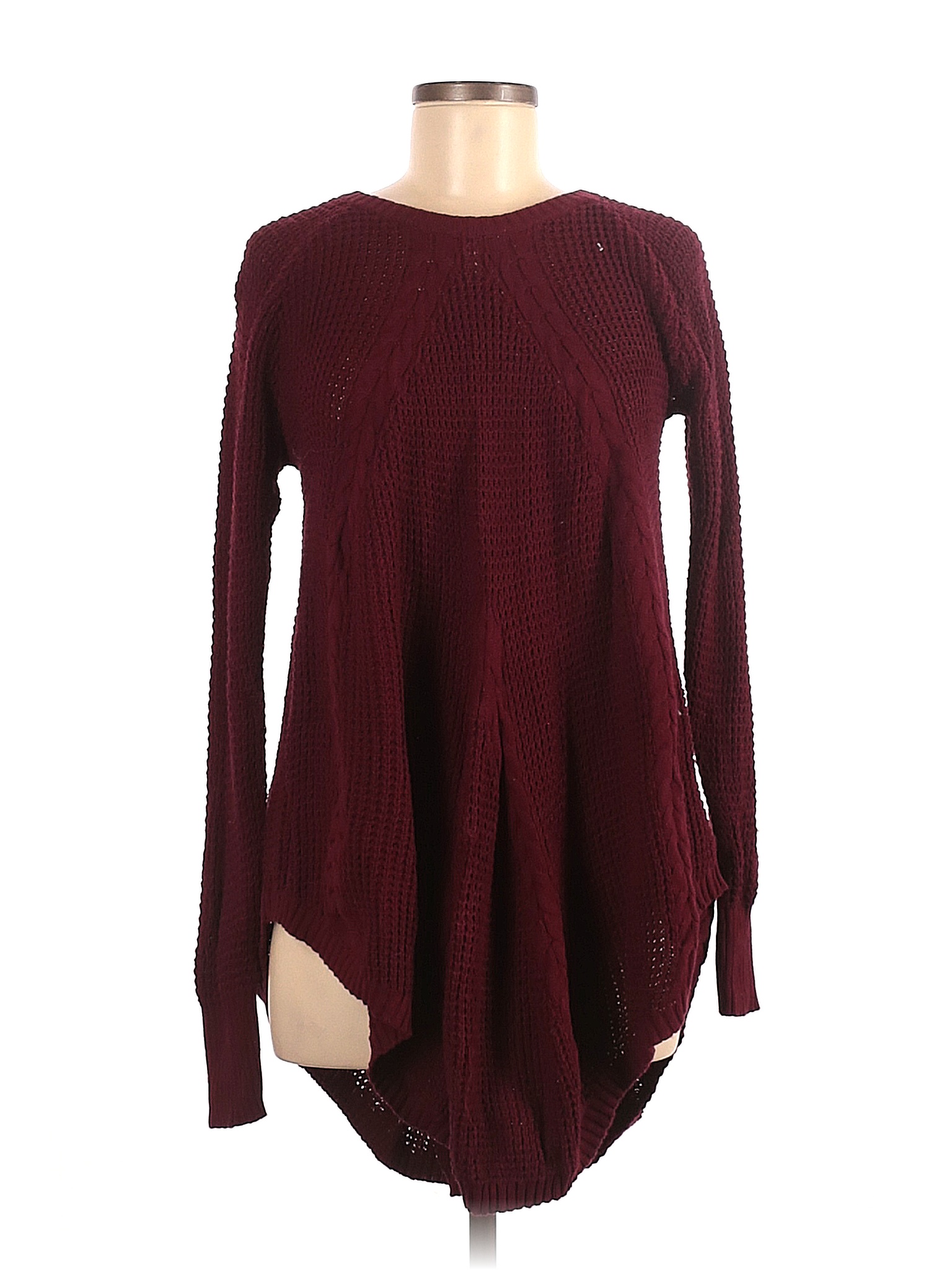 Agnes & Dora Solid Maroon Burgundy Pullover Sweater Size M - 83% off ...