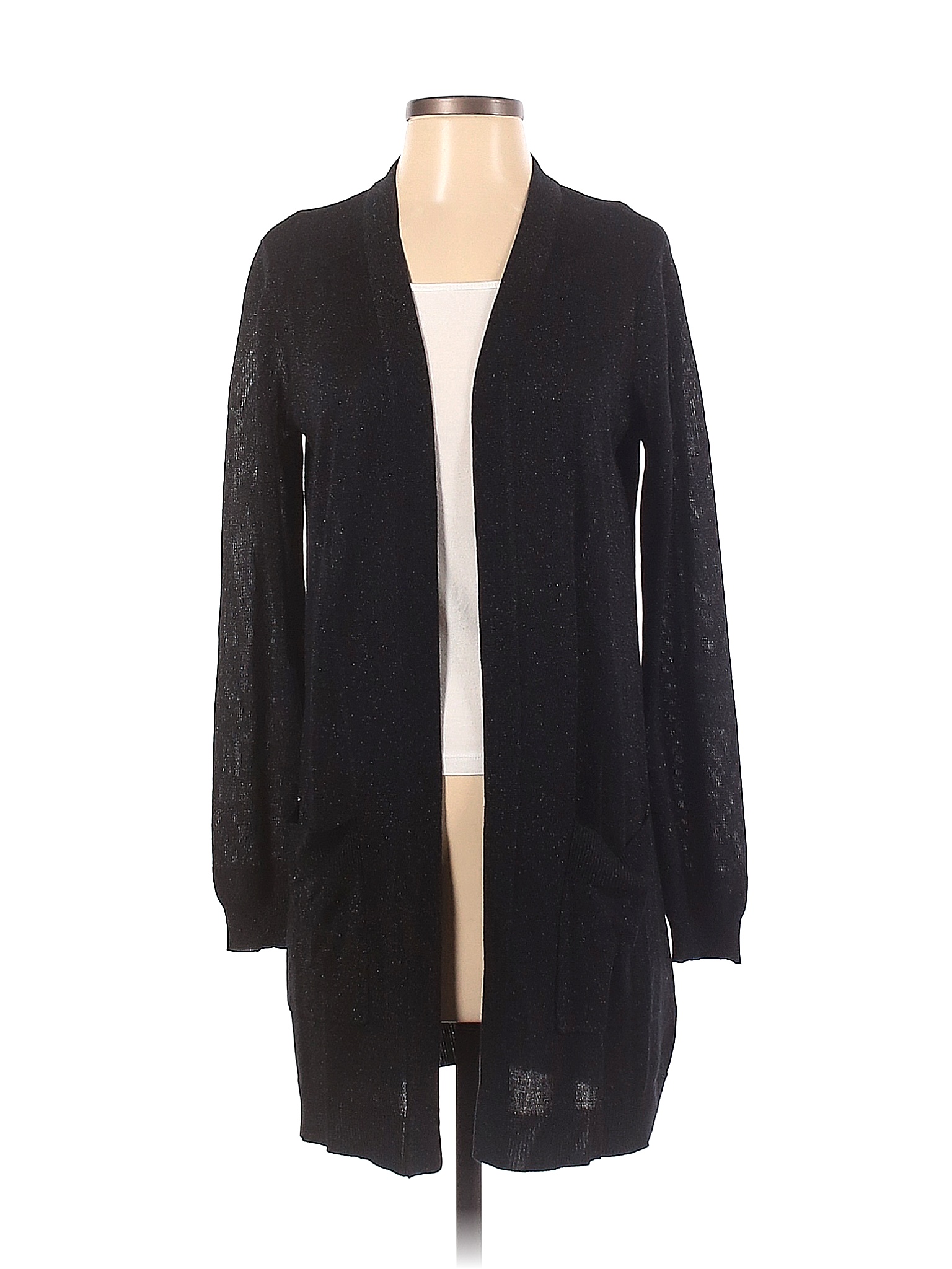 Belle By Kim Gravel Solid Black Cardigan Size XXS - 75% off | thredUP