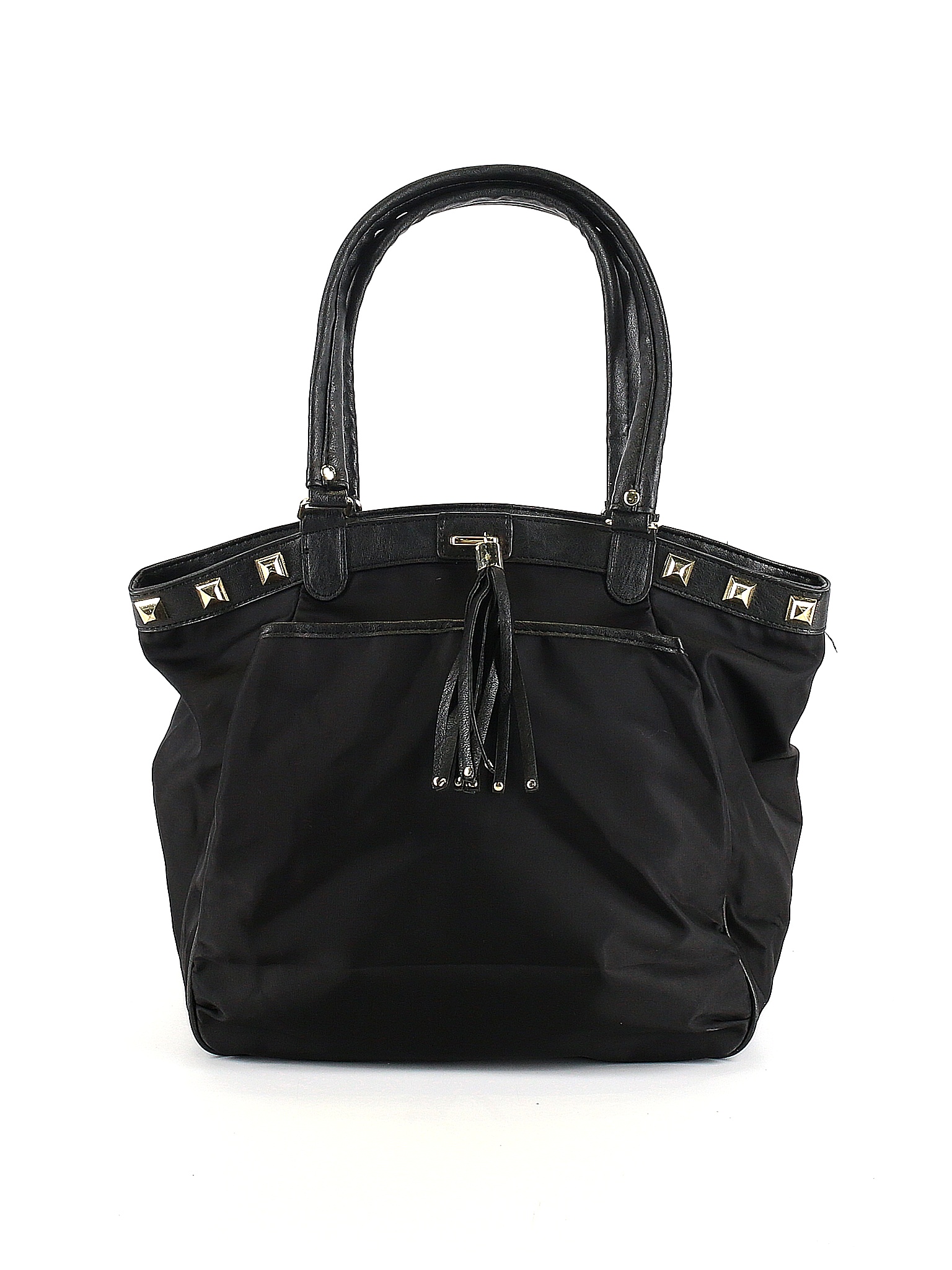 Olivia + Joy Solid Black Tote One Size 76 off thredUP