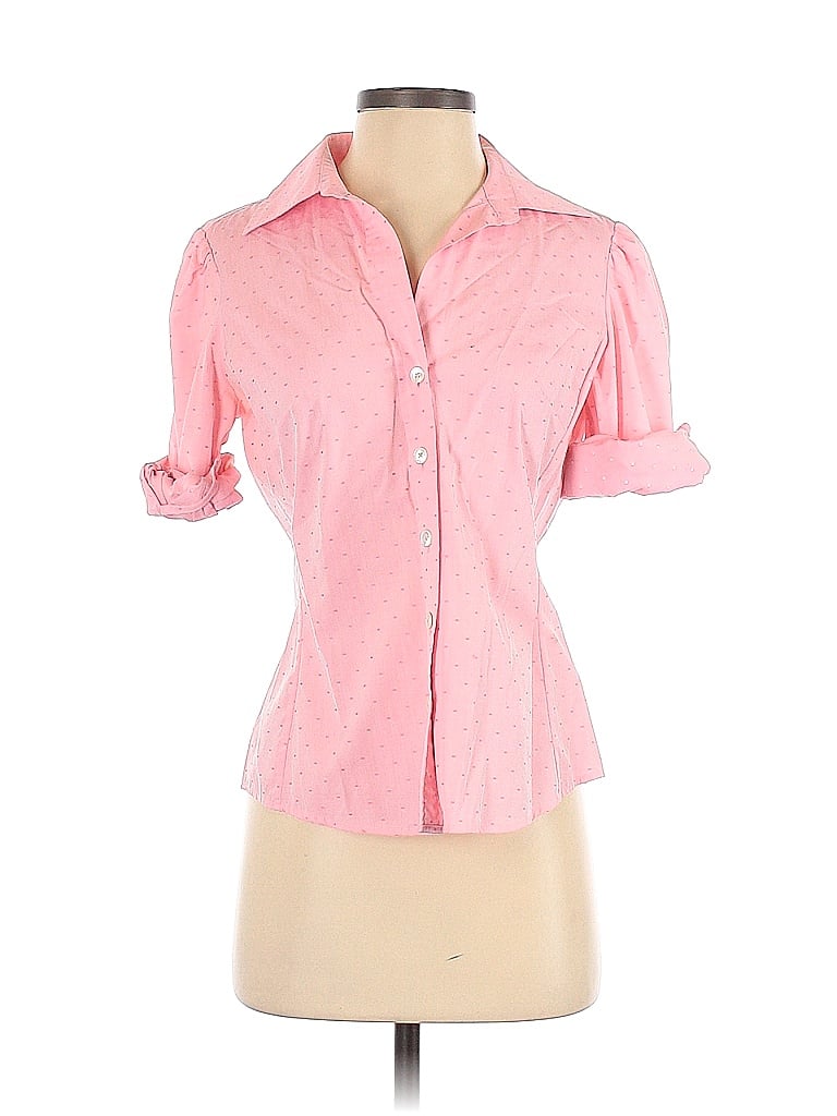 Banana Republic 100 Cotton Pink Long Sleeve Button Down Shirt Size S