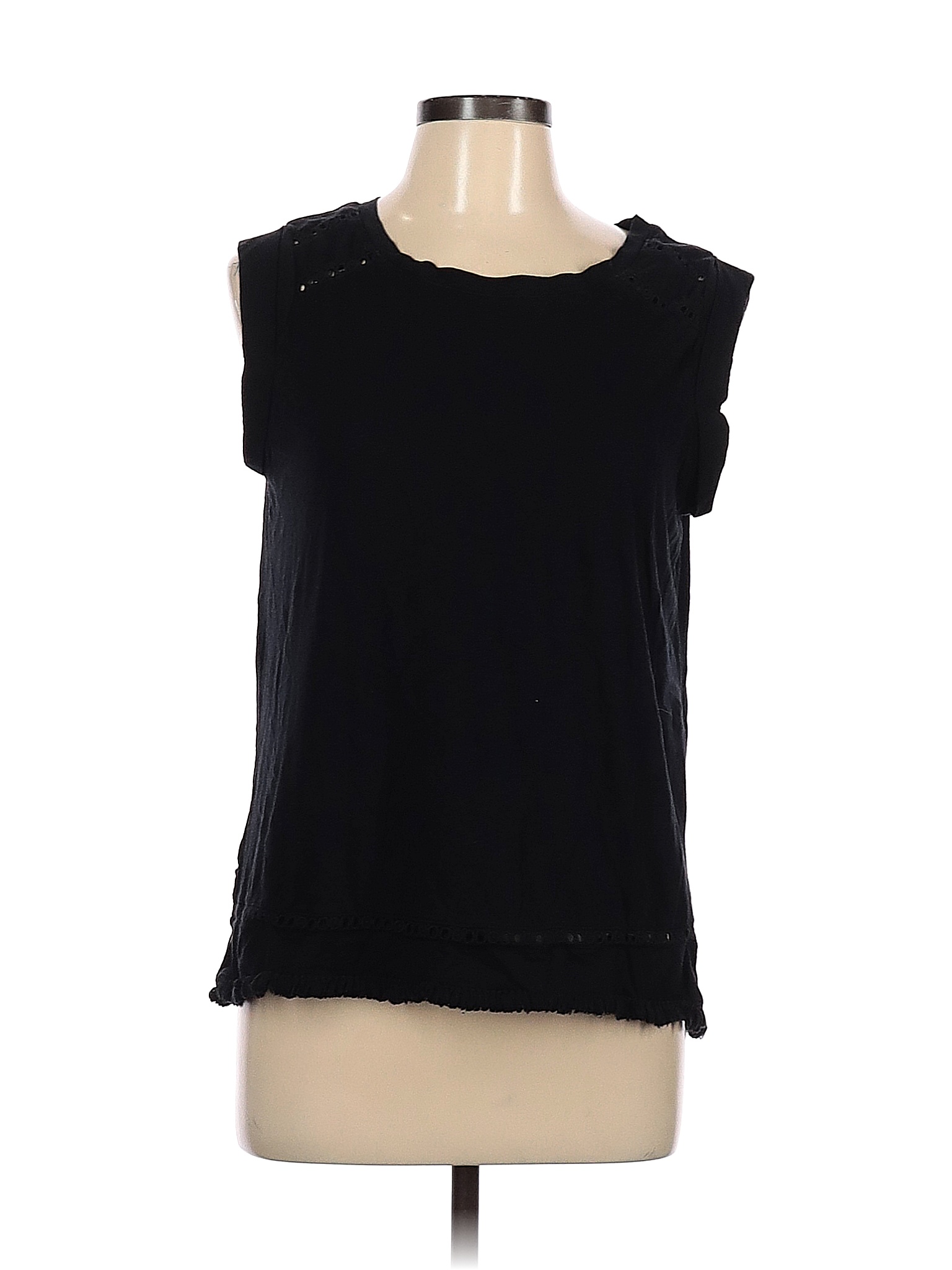 dip Solid Black Short Sleeve Top Size L - 60% off | thredUP