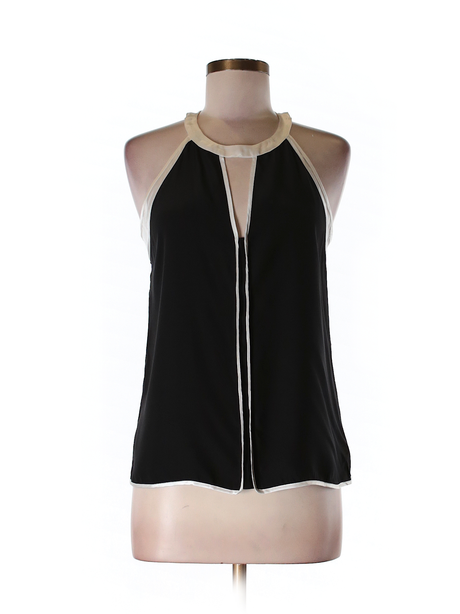 Parker 100% Silk Solid Black Sleeveless Silk Top Size M - 93% off | thredUP