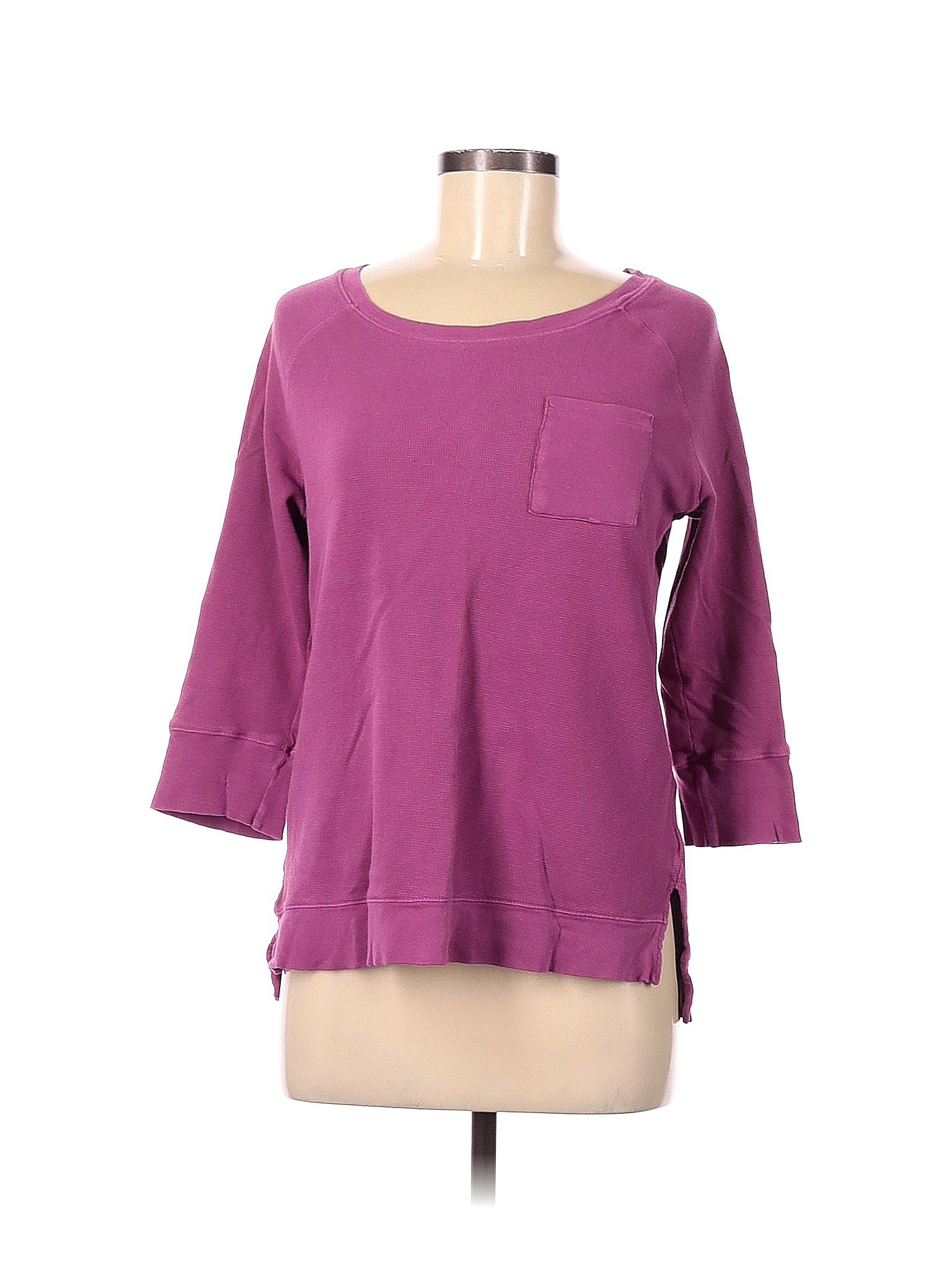 North River Outfitters 100% Cotton Solid Purple Thermal Top Size M - 55 ...