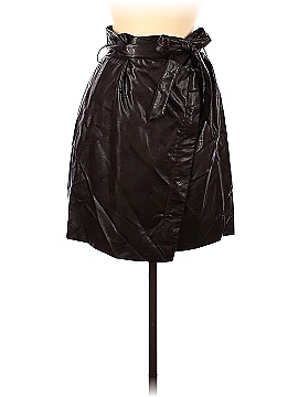 Sara Campbell Faux Leather Skirt (view 1)