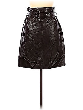 Sara Campbell Faux Leather Skirt (view 2)