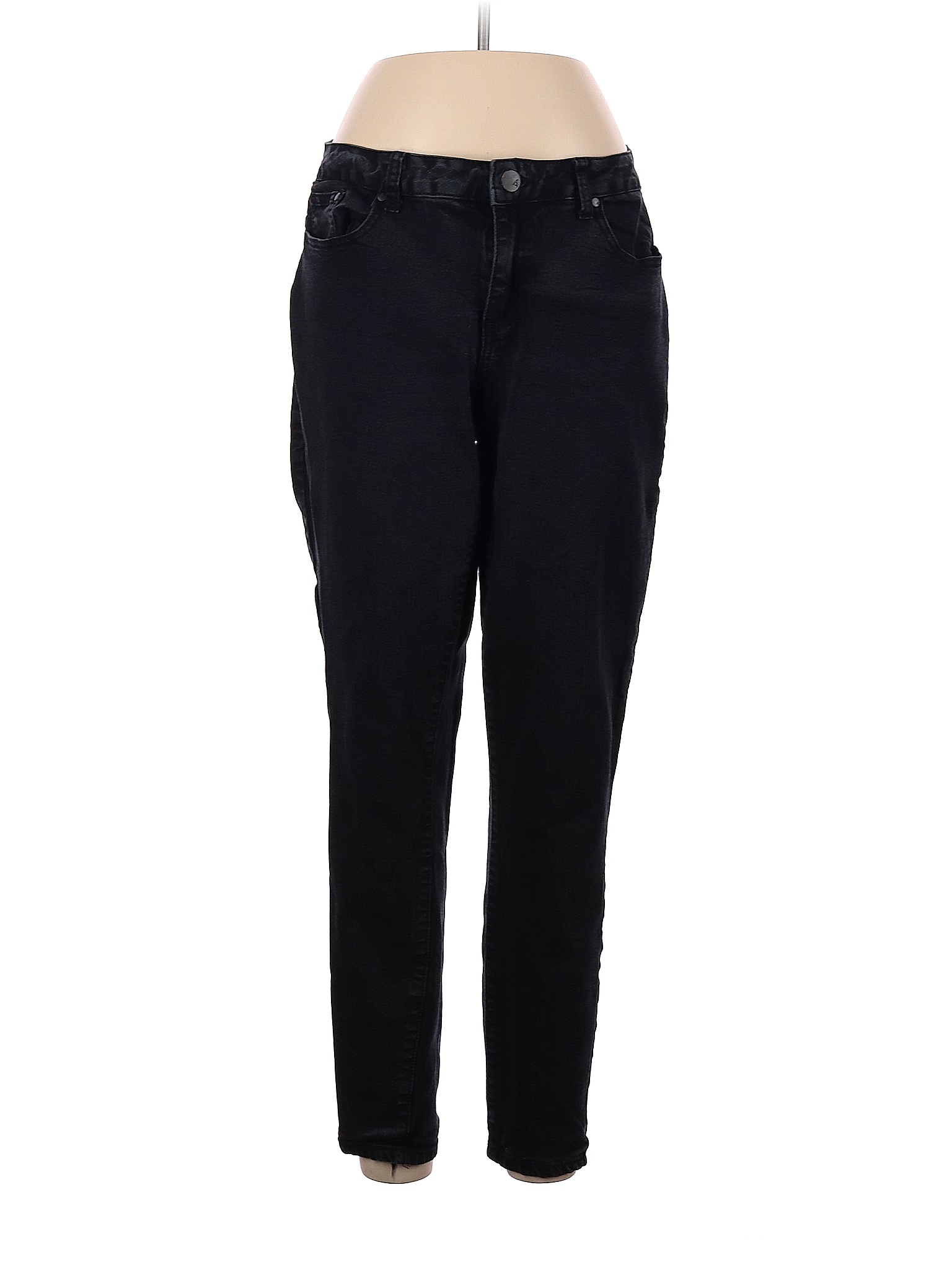 Ashley Stewart Solid Black Jeans Size 12 (Plus) 77 off thredUP