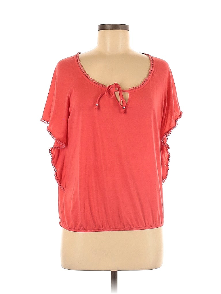 American Eagle Outfitters Red Pink Short Sleeve Top Size M - photo 1