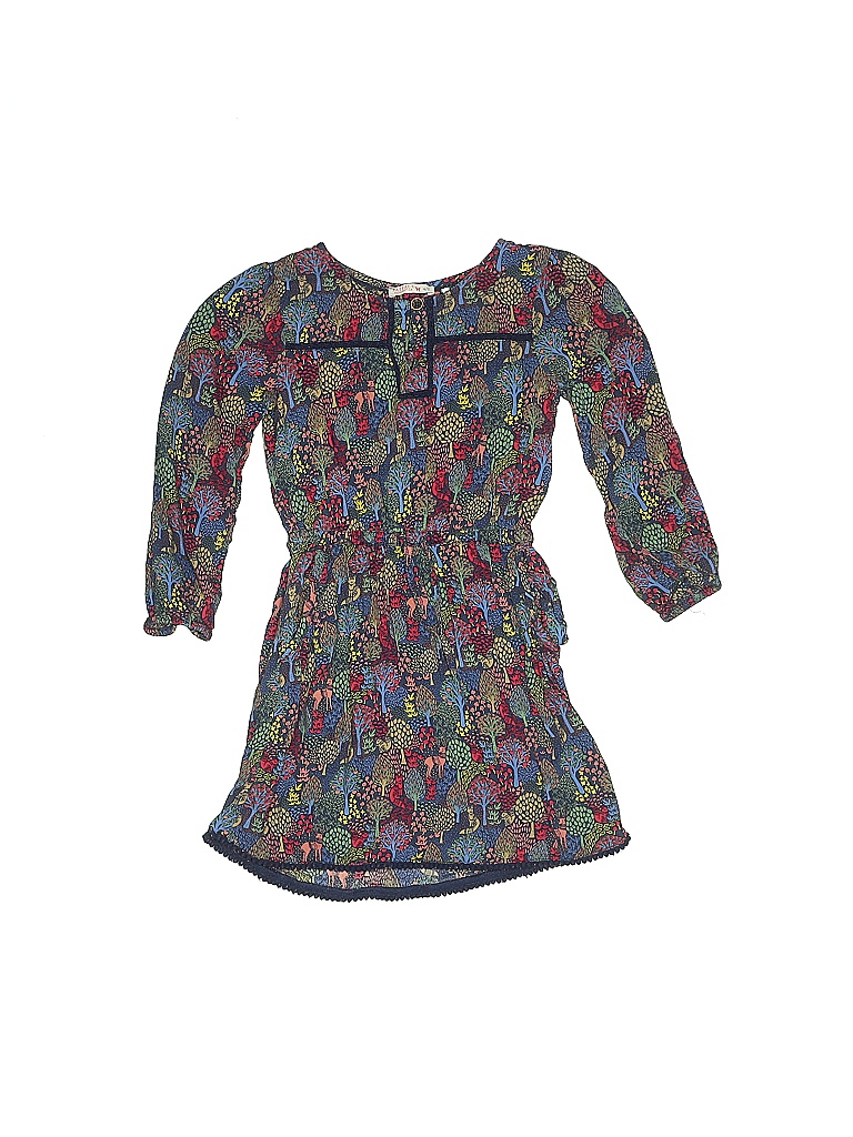 fat face Floral Blue Dress Size 4 - 5 - 58% off | thredUP