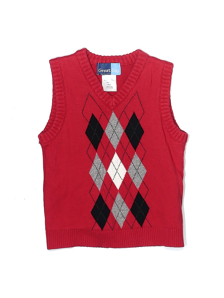 Great Guy Red Sweater Vest Size 4T 58 off thredUP