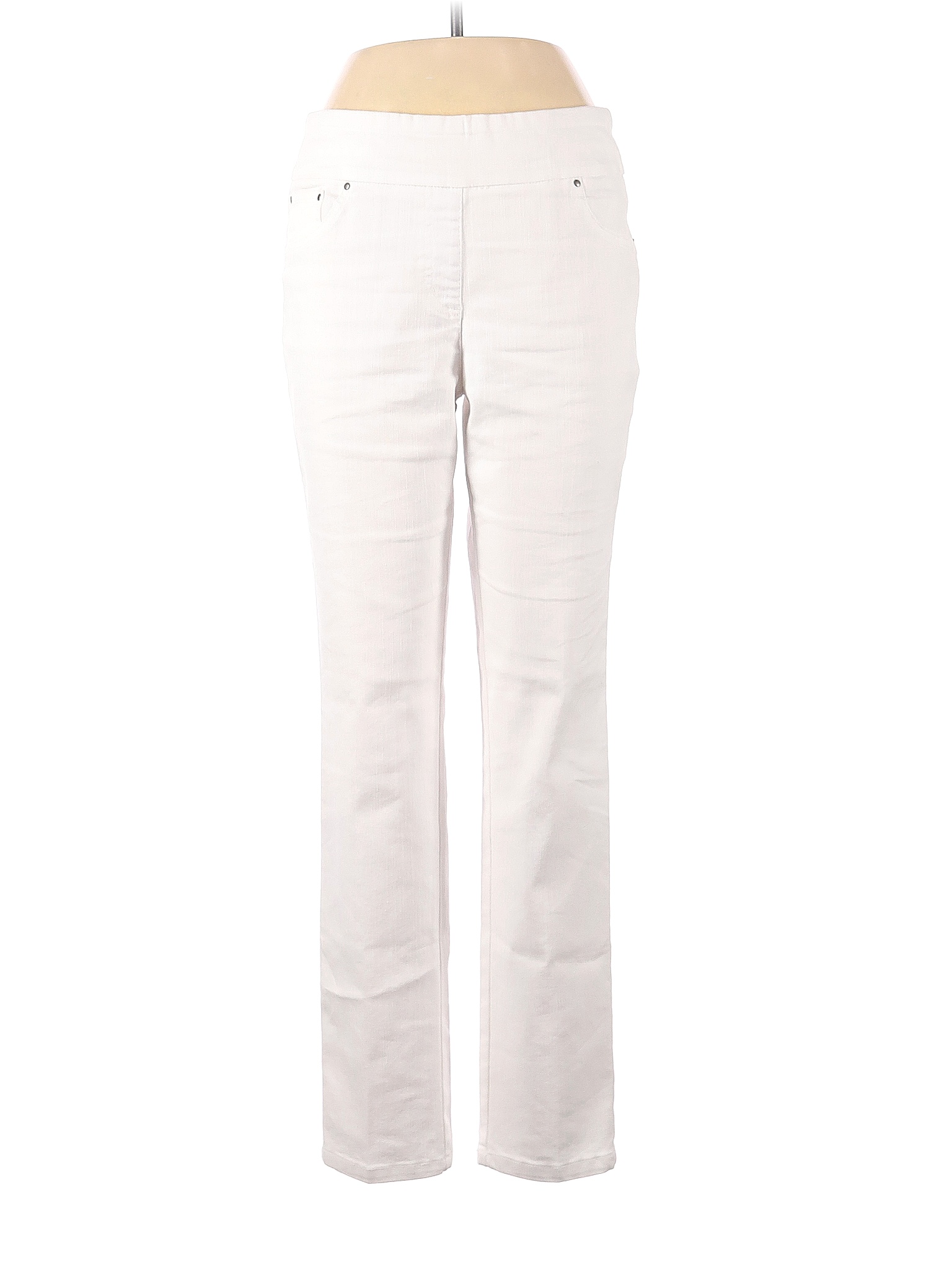 Ruby Rd. Solid White Casual Pants Size 6 - 80% off | thredUP