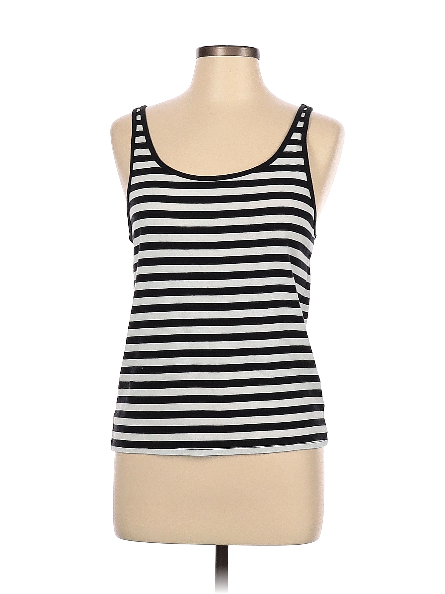 Dip Stripes Black Tank Top Size L 53 Off Thredup