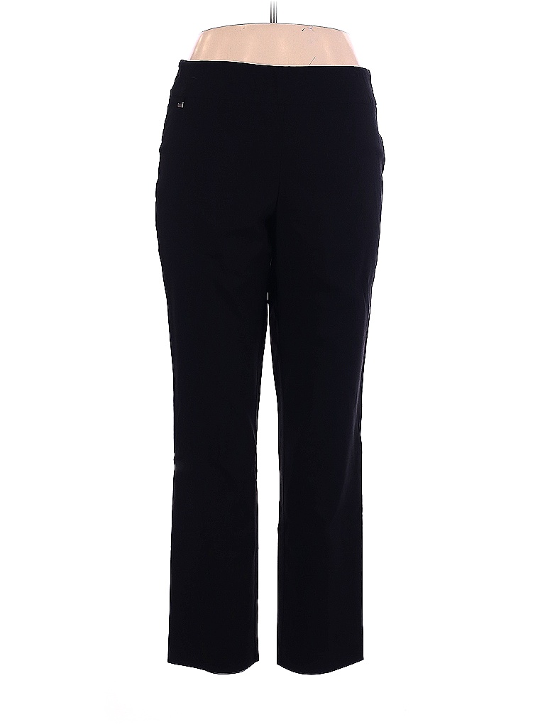 Counterparts 100 Polyester Solid Black Dress Pants Size 16 75 off