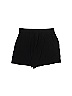 H&M 100% Viscose Solid Tortoise Black Shorts Size 8 - photo 2