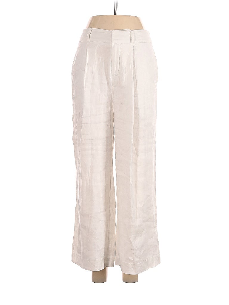 Laundry by Shelli Segal Solid Ivory White Linen Pants Size 2 - 80% off ...