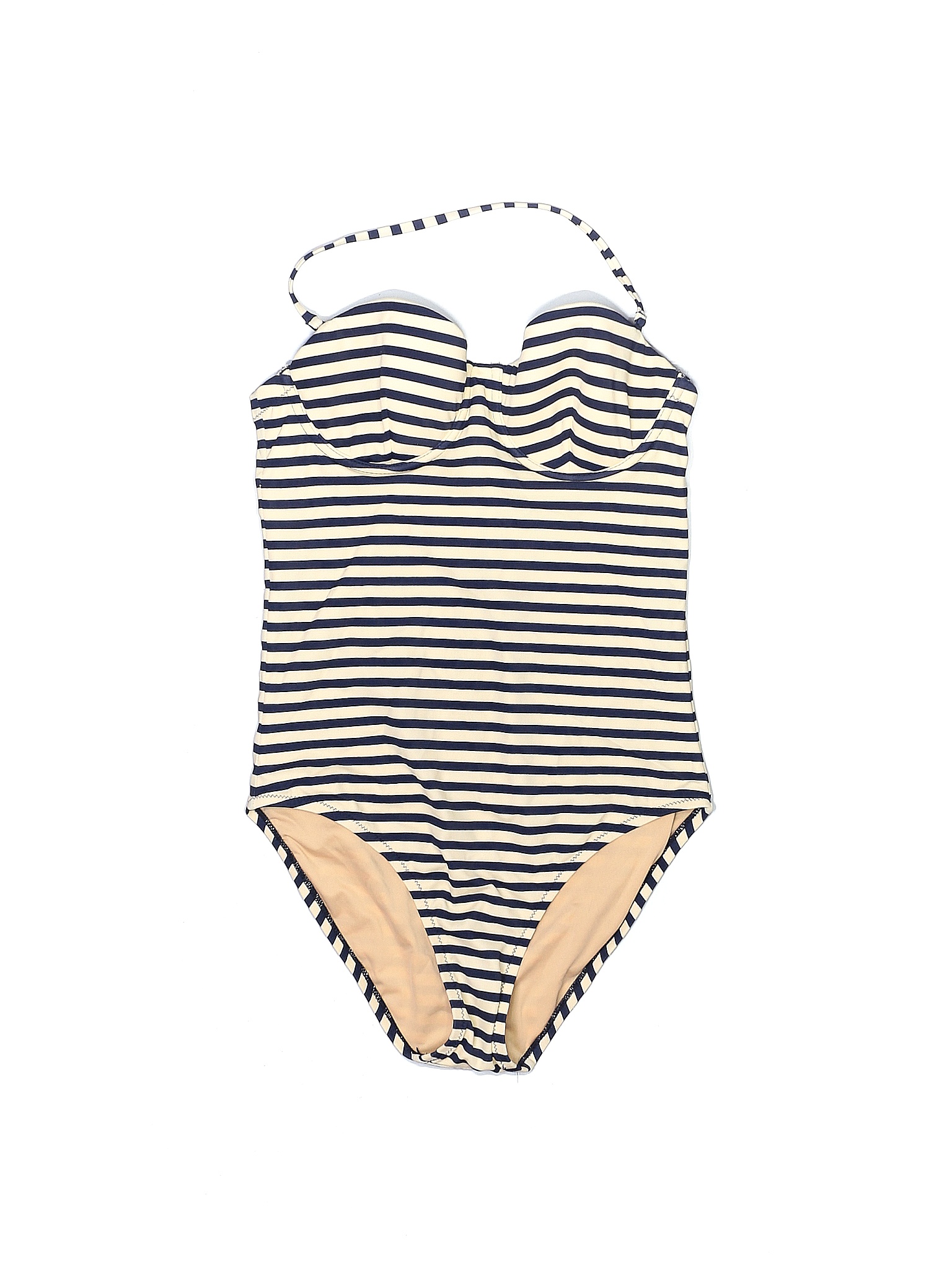 J.Crew Stripes Blue One Piece Swimsuit Size 6 70 off thredUP