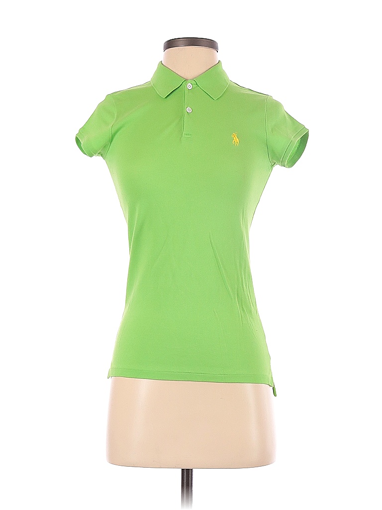 Ralph Lauren Solid Green Short Sleeve Polo Size S 79 Off Thredup