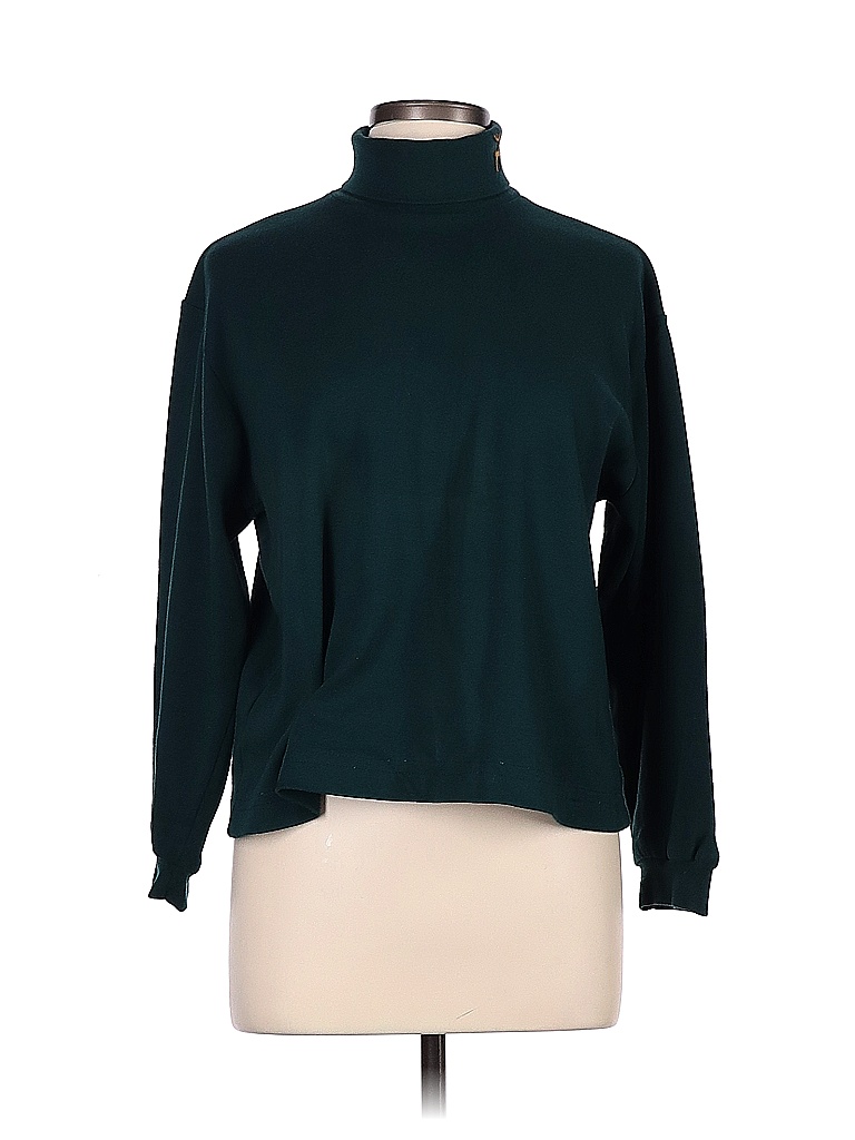 Bobbie Brooks Solid Green Turtleneck Sweater Size L - 62% off | thredUP