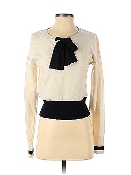 Sweet Baby Jamie Cream Bow Sweater (view 1)