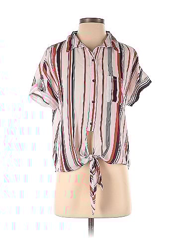 Ups & Down Short Sleeve Blouse (view 1)