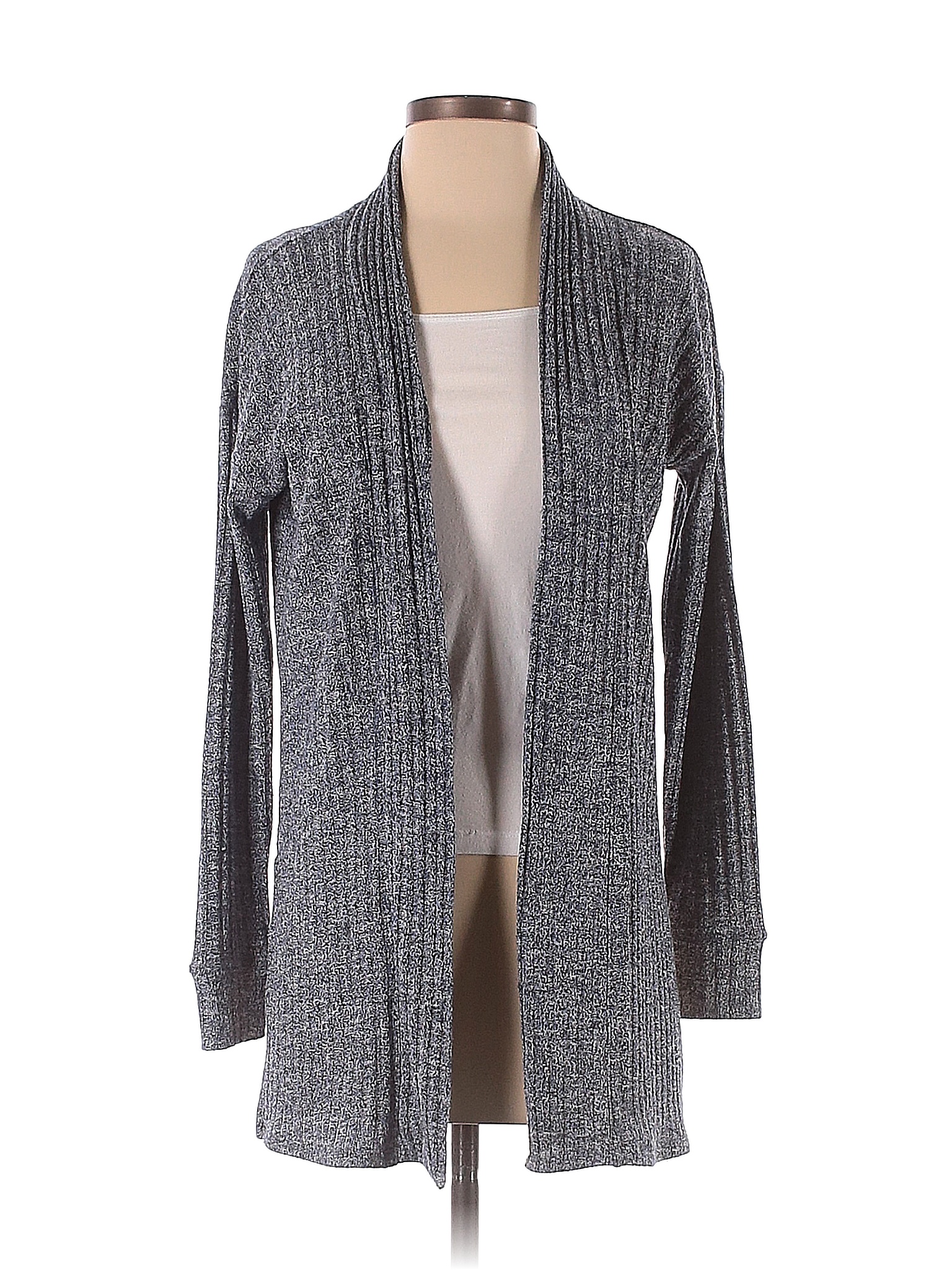 Ann Taylor LOFT Solid Color Block Gray Blue Cardigan Size S - 85% off ...