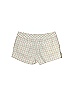 DKNY Plaid Argyle Checkered-gingham Grid Tweed Ivory Tan Shorts Size 9 - photo 2