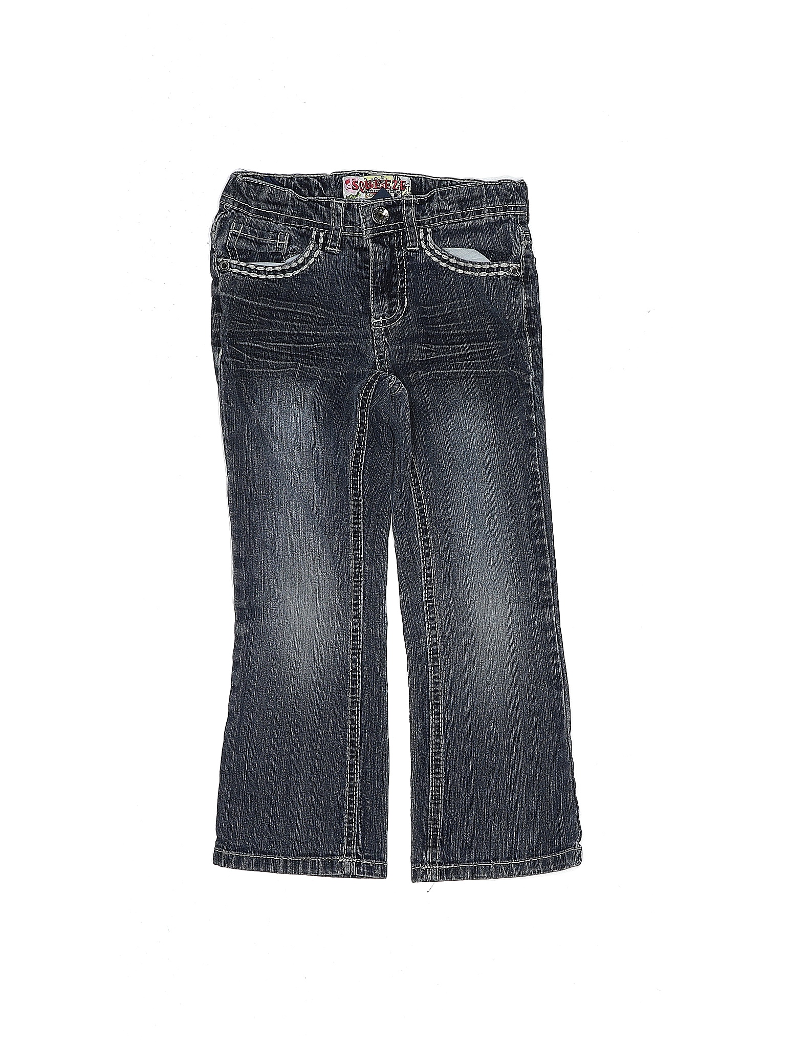 Squeeze Solid Blue Jeans Size 5 - 53% off | thredUP