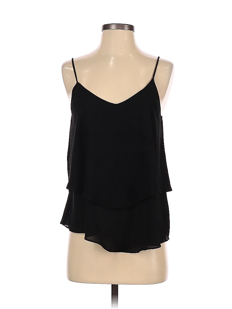 Pre-owned Blue Rain Sleeveless Blouse In Black