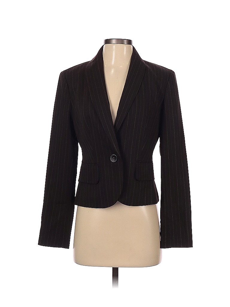 Casual Corner Stripes Black Brown Blazer Size 2 93 off thredUP