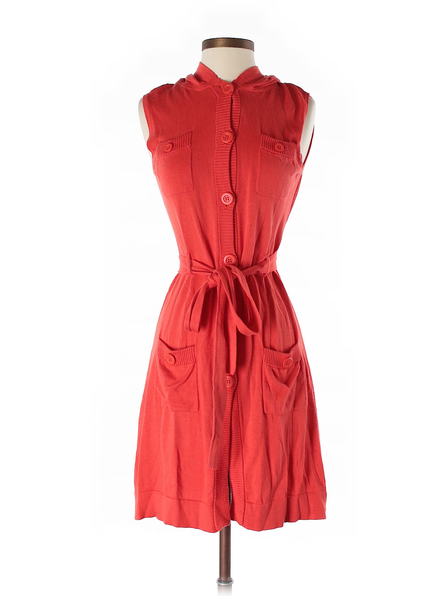Tabitha 100% Cotton Solid Orange Sweater Dress Size S - 93% off | thredUP