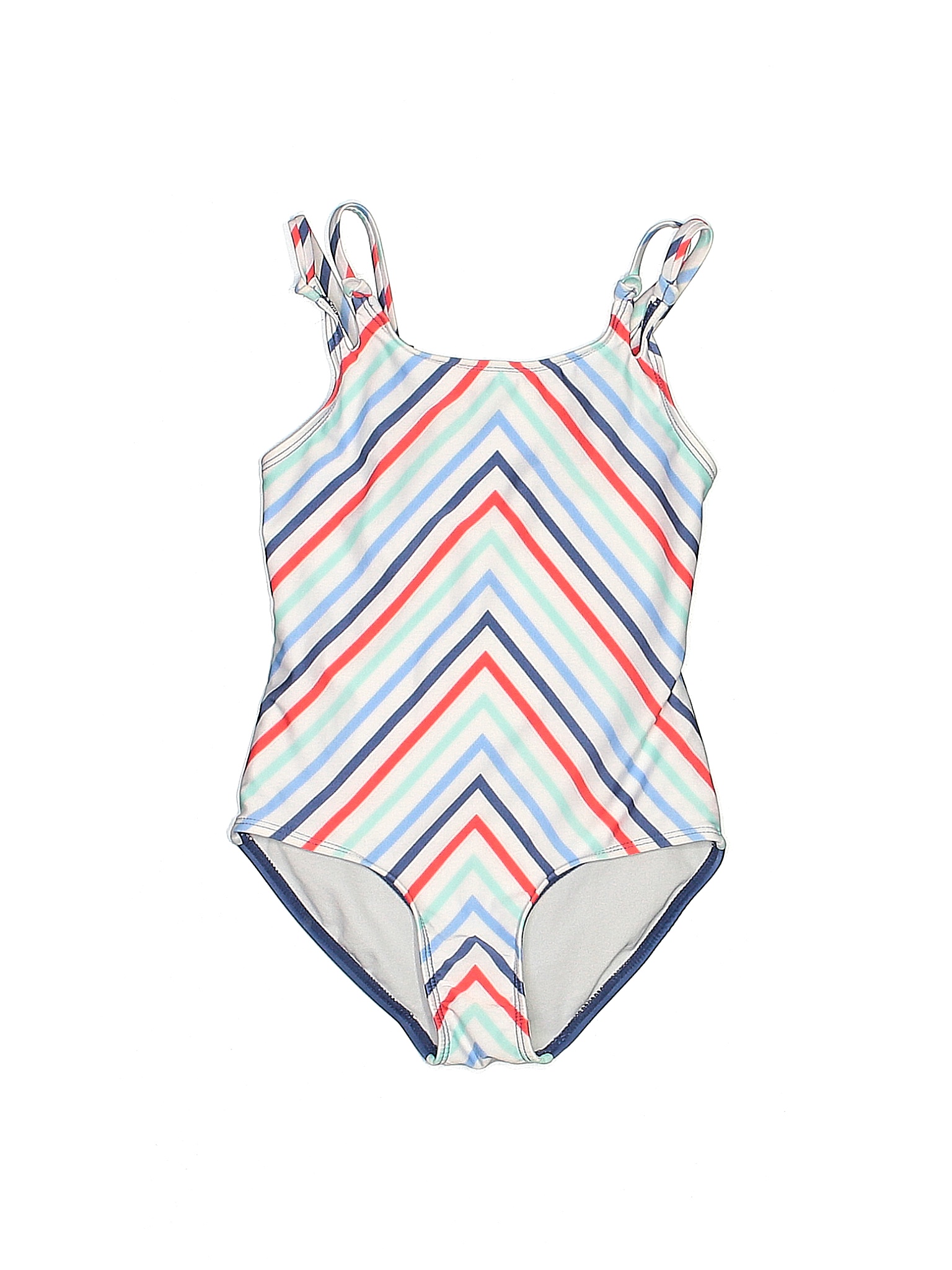 Art Class Chevron-herringbone White One Piece Swimsuit Size 4 - 5 - 25% ...