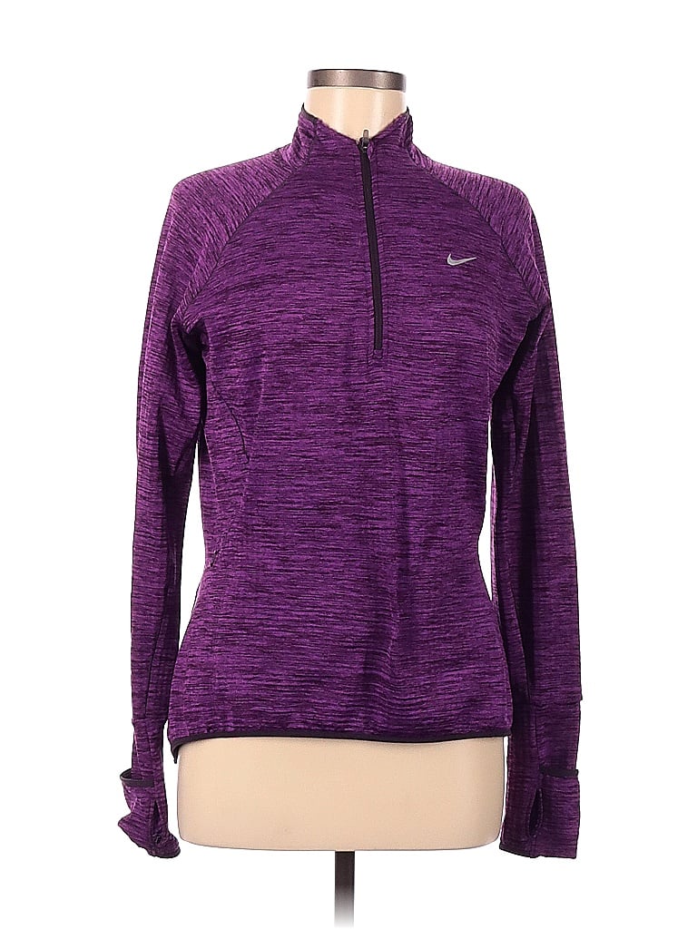 Nike 100 Polyester Purple Track Jacket Size M 65 Off Thredup