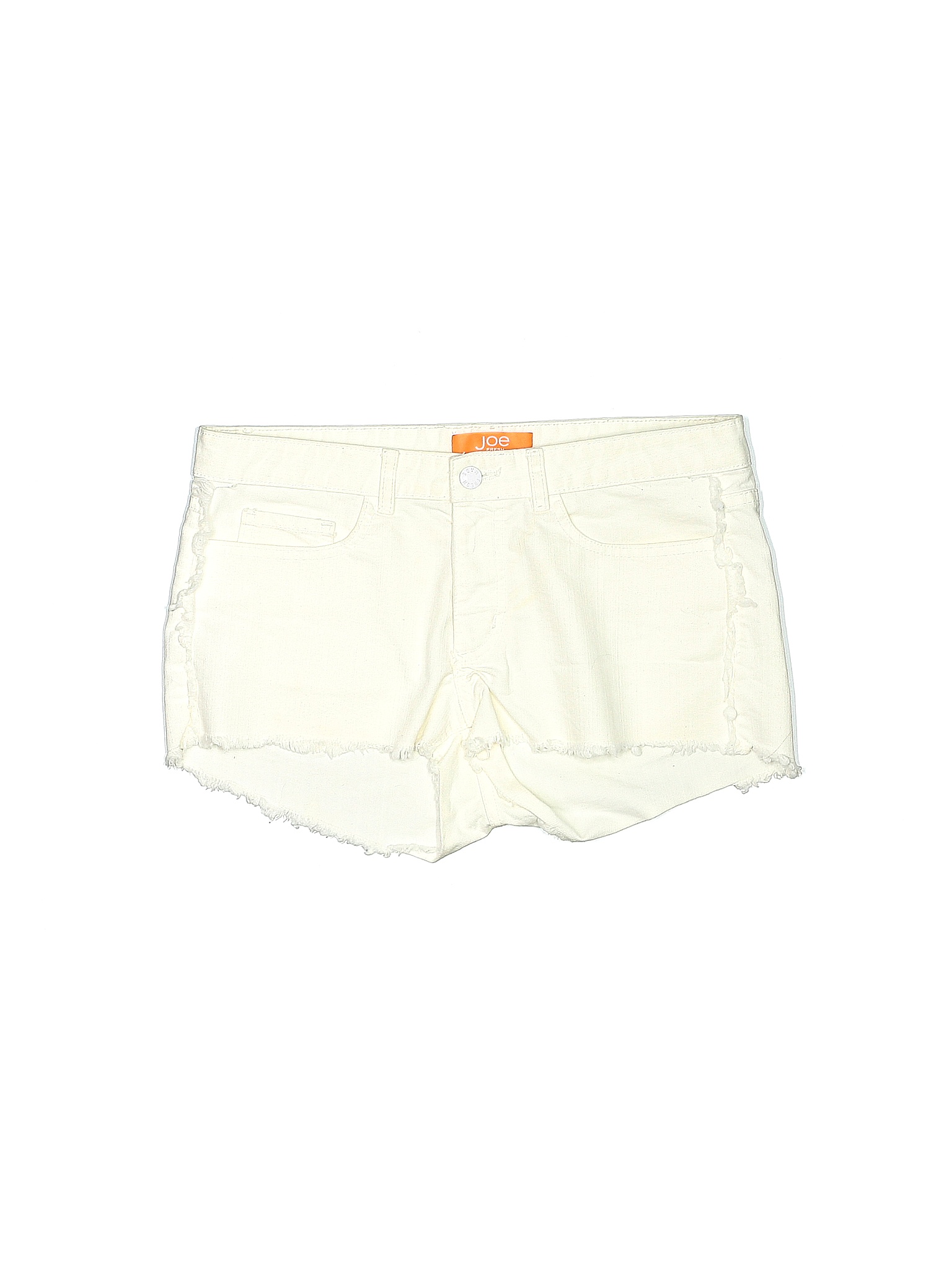 Joe Fresh Ivory White Denim Shorts Size 