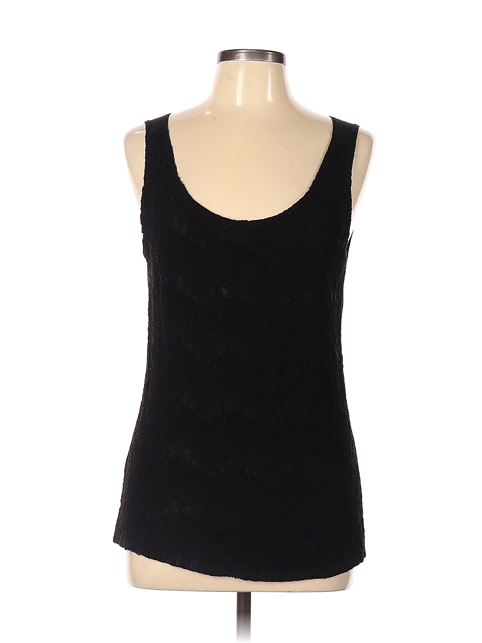 Van Heusen Solid Black Sleeveless Top Size L - 80% off | thredUP