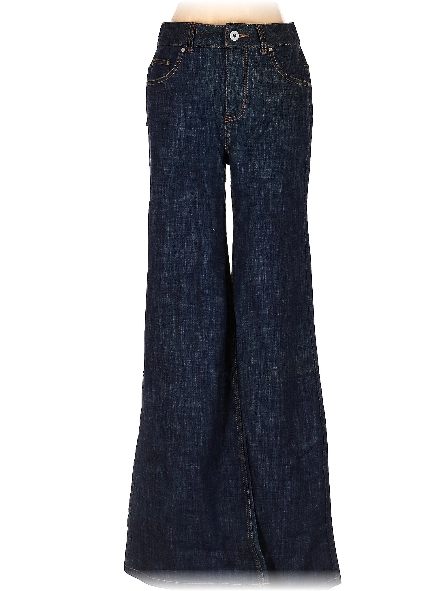 London Jean Solid Blue Jeans Size 8 - 66% off | thredUP