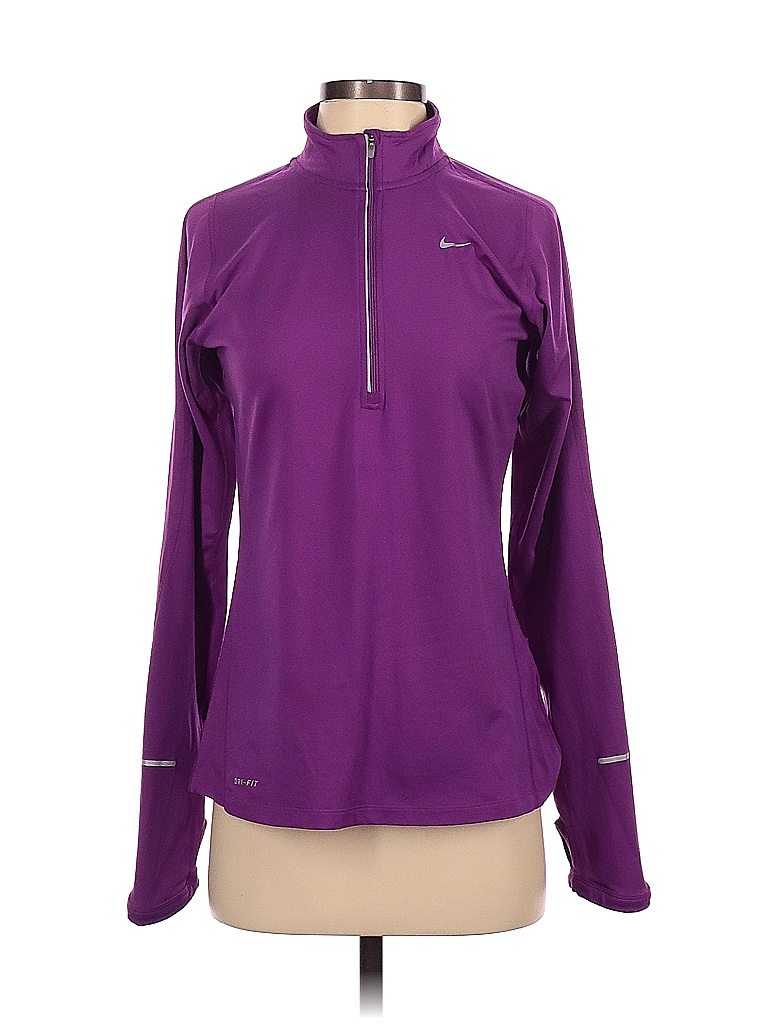 Nike Solid Purple Track Jacket Size S - 74% off | thredUP