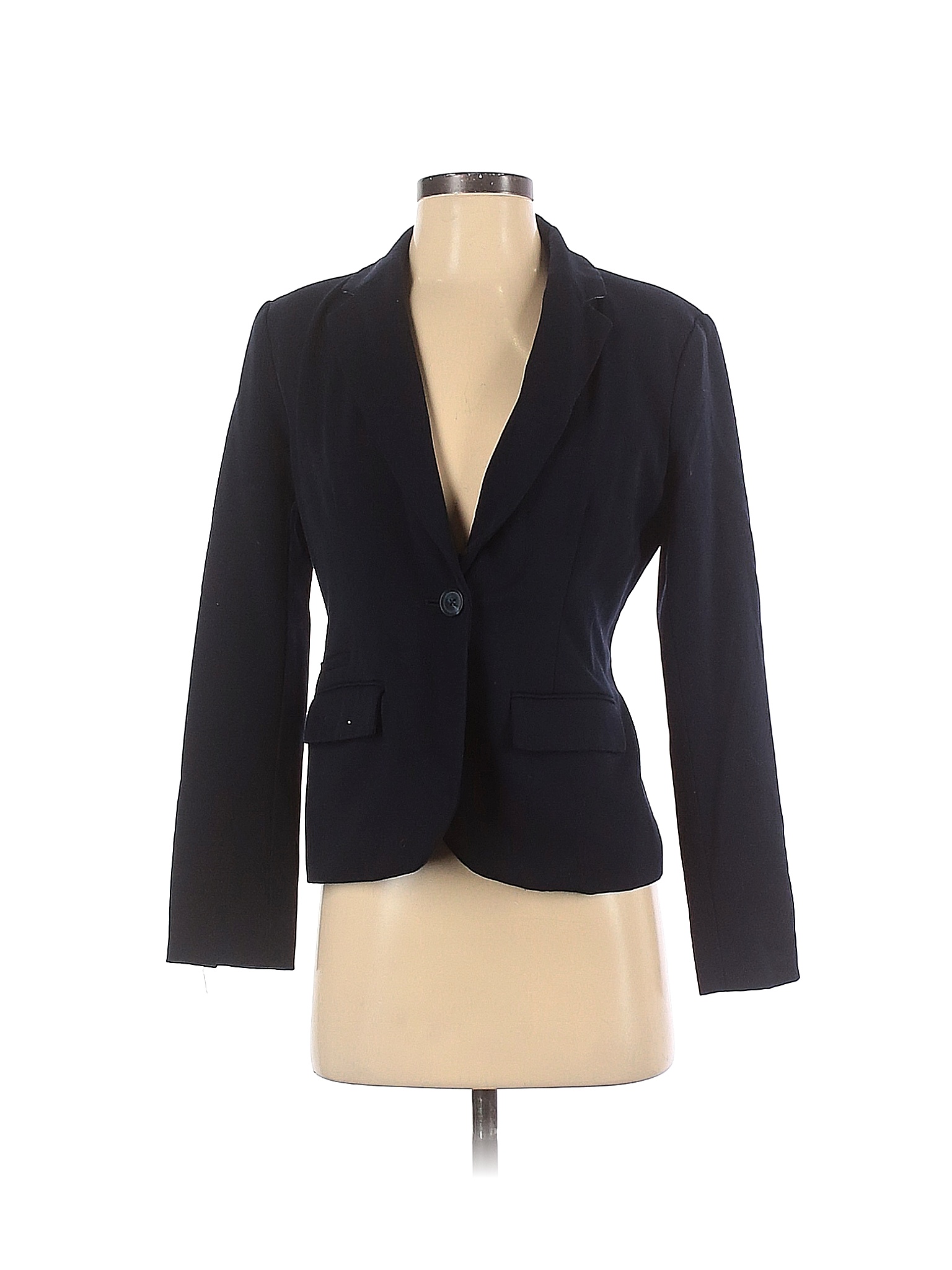 Merona Solid Black Blue Blazer Size 2 - 85% off | thredUP