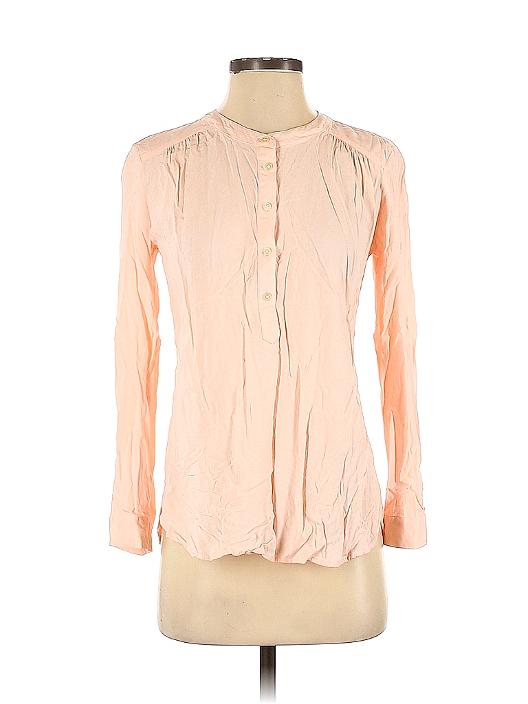 Blouse Ann Taylor Rose Vif Sans Manches - Col Plissé Accordéon - Taille XL