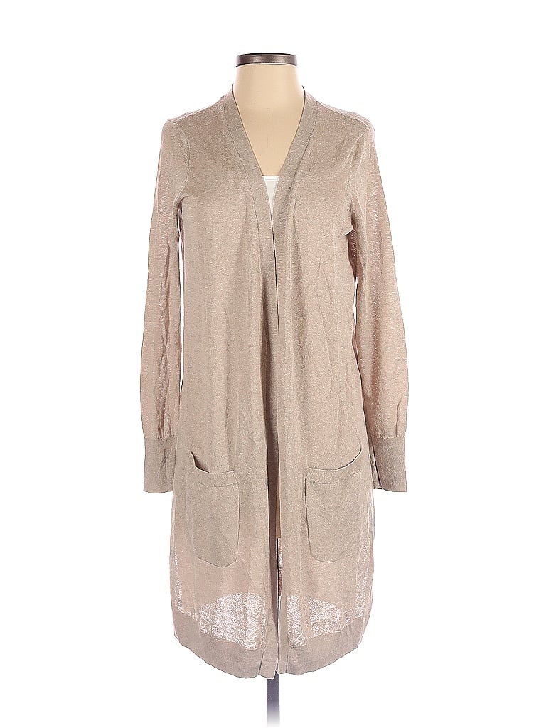 Pre-owned Halogen Cardigan Sweater In Brown