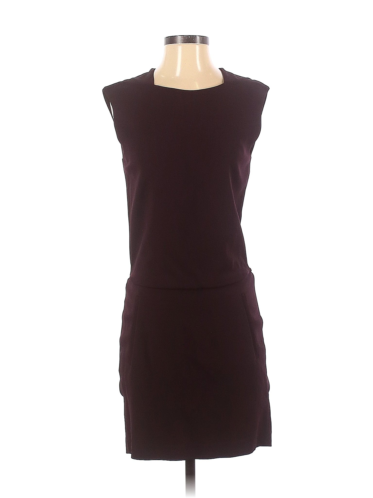 Theyskens' Theory Solid Brown Purple Cocktail Dress Size 0 - 88% off ...