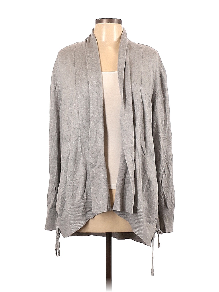 89th & Madison Solid Color Block Marled Gray Cardigan Size L - 85% off ...