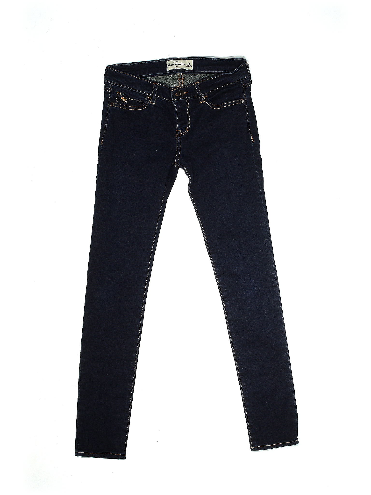 Abercrombie Solid Black Blue Jeans Size 12 78 off thredUP