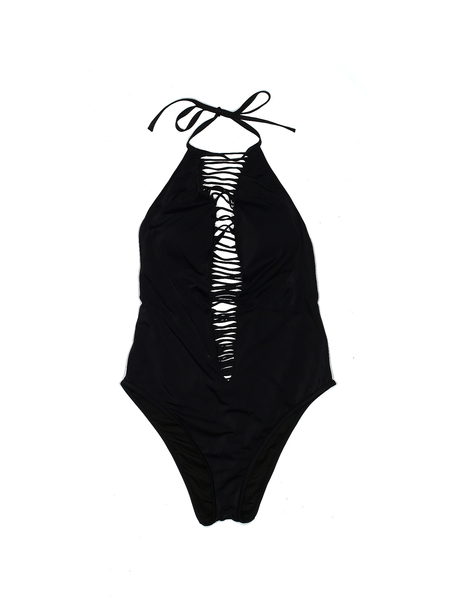Victoria's Secret Solid Black One Piece Swimsuit Size L 55 off thredUP