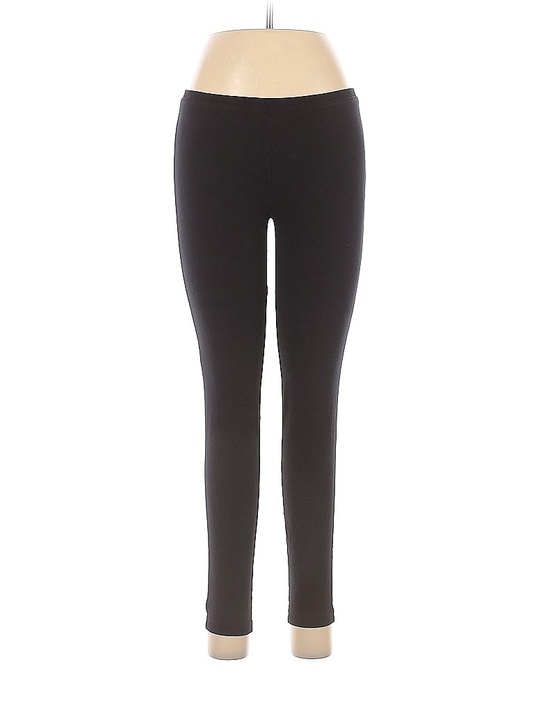 Pre-owned Hue Leggings In Black