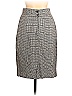 Michelle Stuart 100% Rayon Houndstooth Tweed Gray Formal Skirt Size 8 - photo 2