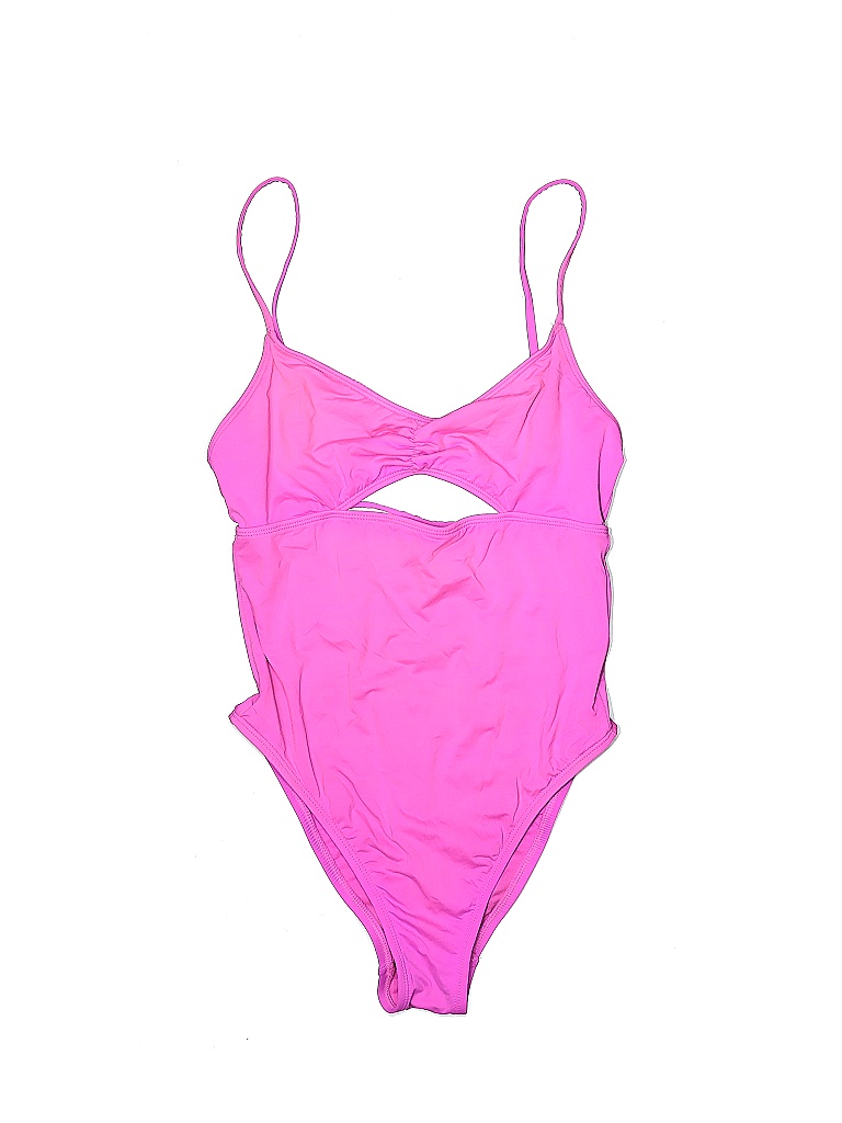 The Bikini Lab Solid Pink One Piece Swimsuit Size M - 51% off | thredUP