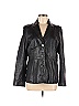Studio Y 100% Leather Black Leather Jacket Size M - photo 1